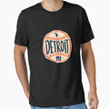 Detroit Michigan Hand Drawn Script T-Shirt - Novelty Apparel Men Women - T-Shirt, Sweatshirt, Hoodie