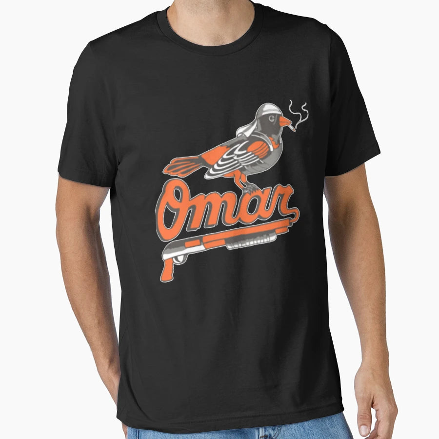 Omar Wire Baltimore Oriole T-Shirt - Fun Novelty Design for Adults - T-Shirt, Sweatshirt, Hoodie