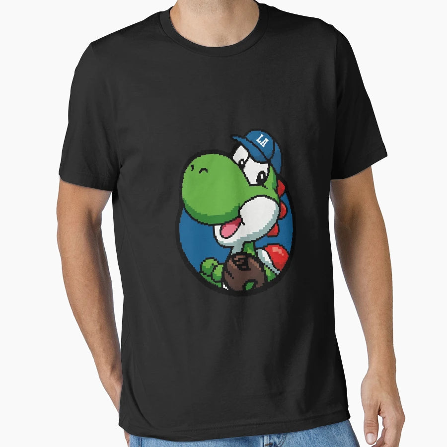 Yoshi Yamamoto La Baseball Pixel Art T-Shirt - Custom Art Print Men Women - T-Shirt, Sweatshirt, Hoodie