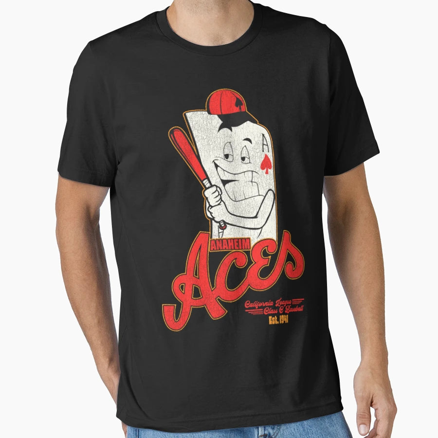 Defunct Anaheim Aces Baseball Team T-Shirt - Streetwear Style for Adults - T-Shirt, Sweatshirt, Hoodie