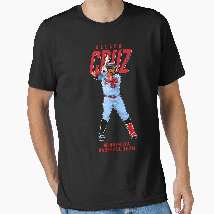 Nelson Cruz 23 Minnesota Baseball Team T-Shirt - Trendy Graphic for Adults - T-Shirt, Sweatshirt, Hoodie
