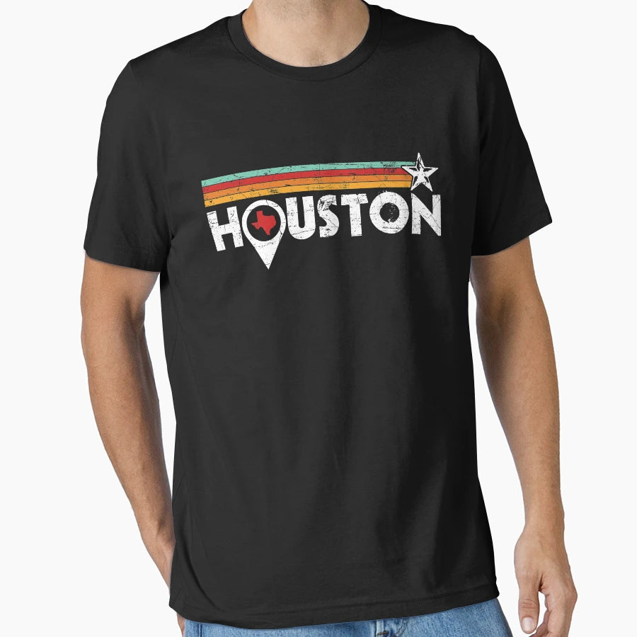 Houston Texas Strong Stripes Gift T-Shirt - Novelty Apparel for Adults - T-Shirt, Sweatshirt, Hoodie