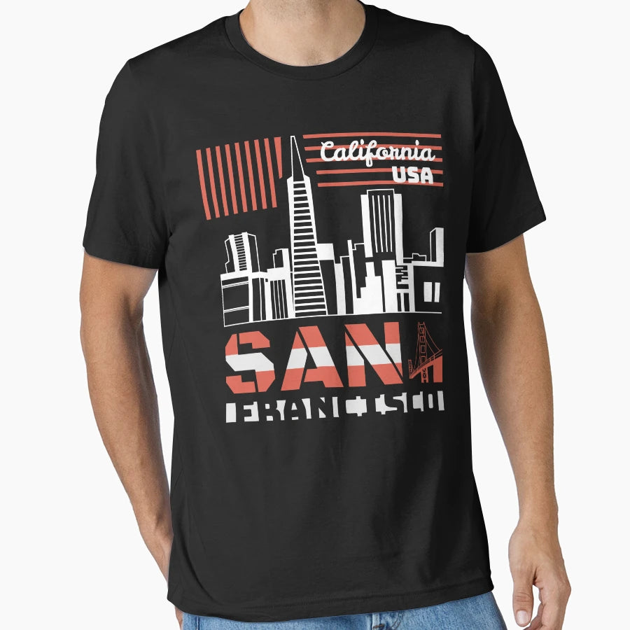San Francisco California Sf Bay Area T-Shirt - Trendy Graphic for Adults - T-Shirt, Sweatshirt, Hoodie