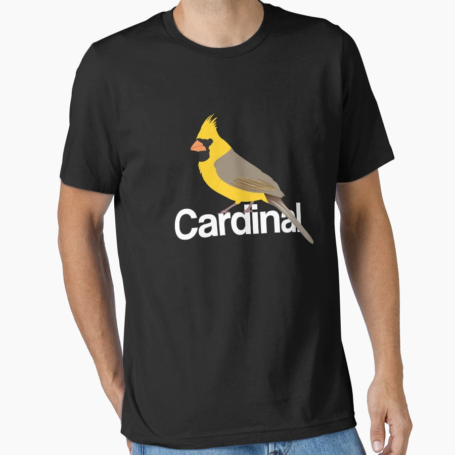 Rare Yellow Cardinal T-Shirt - Custom Art Print Unisex - T-Shirt, Sweatshirt, Hoodie
