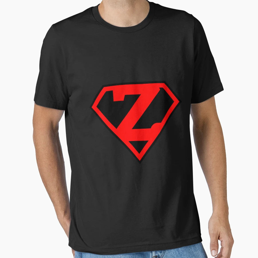 Letter Z Super Letter Vol 3 Zipped Hoodie - Casual Everyday Wear for Adults - T-Shirt, Sweatshirt, Hoodie