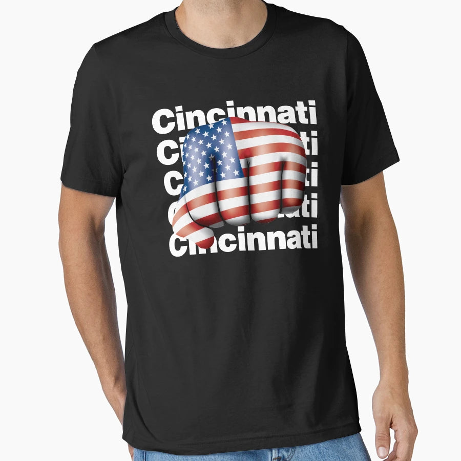 Cincinnati American Strong City Home T-Shirt - Streetwear Style Unisex - T-Shirt, Sweatshirt, Hoodie