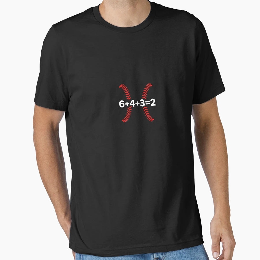 6 4 3 2 Baseball Double Play T-Shirt - Streetwear Style for Adults - T-Shirt, Sweatshirt, Hoodie