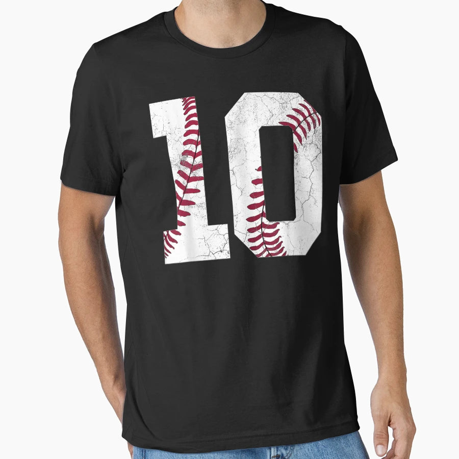 10Th Baseball Ten 10 2010 T-Shirt - Minimalist Print for Adults - T-Shirt, Sweatshirt, Hoodie