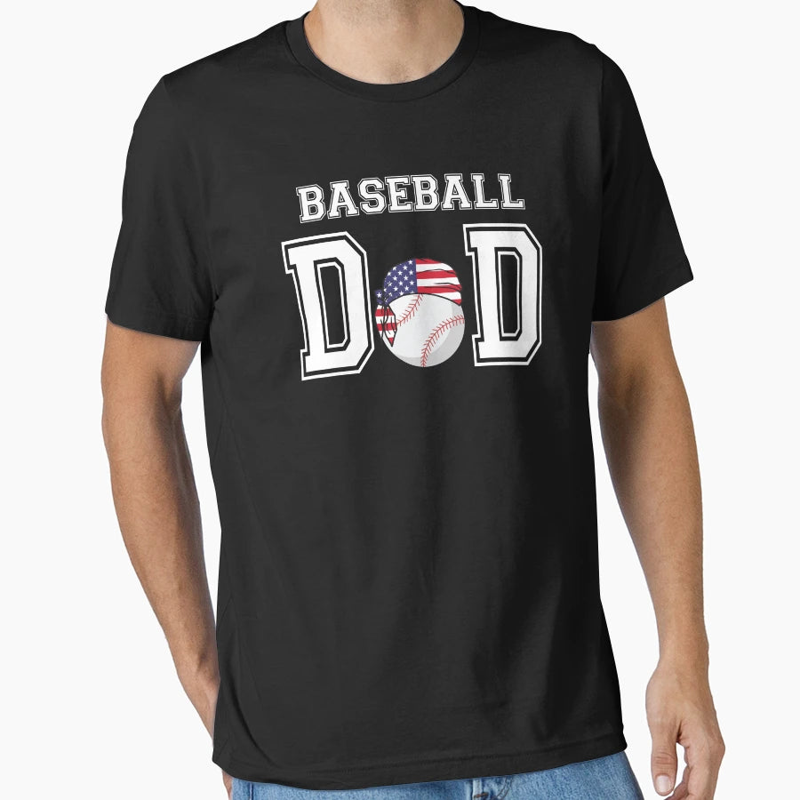 Baseball Dad Jersey T-Shirt - Minimalist Print for Adults - T-Shirt, Sweatshirt, Hoodie