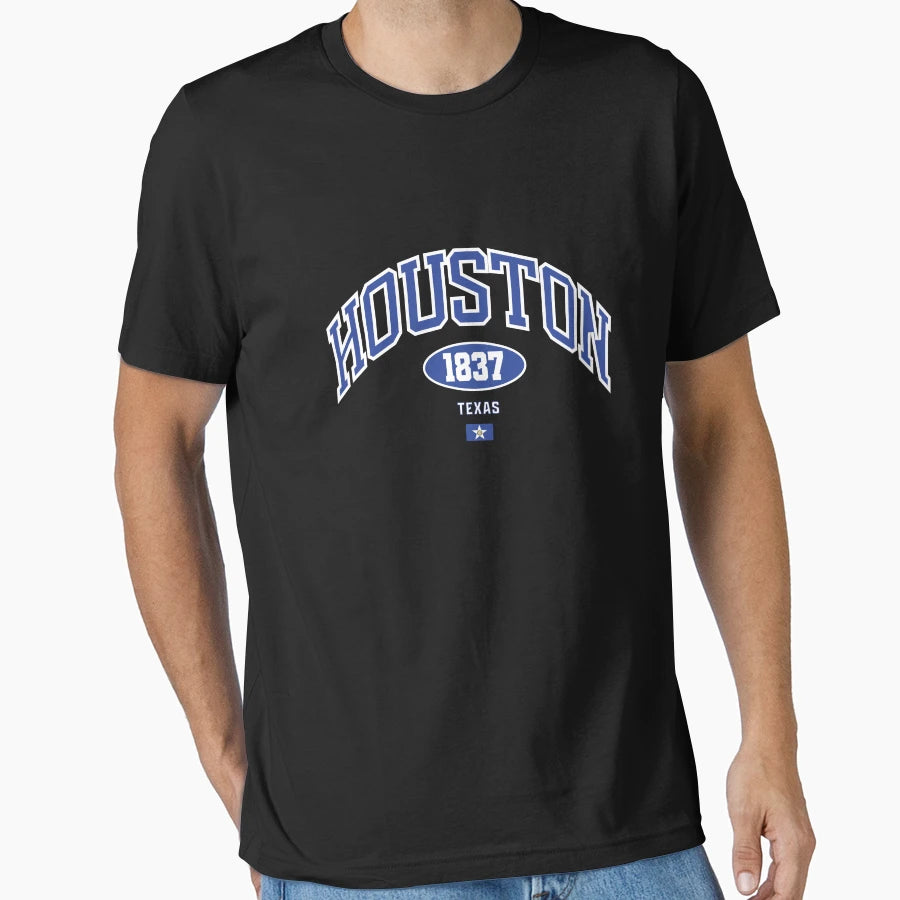 Houston 1837 Texas College City T-Shirt - Aesthetic Graphic Men Women - T-Shirt, Sweatshirt, Hoodie