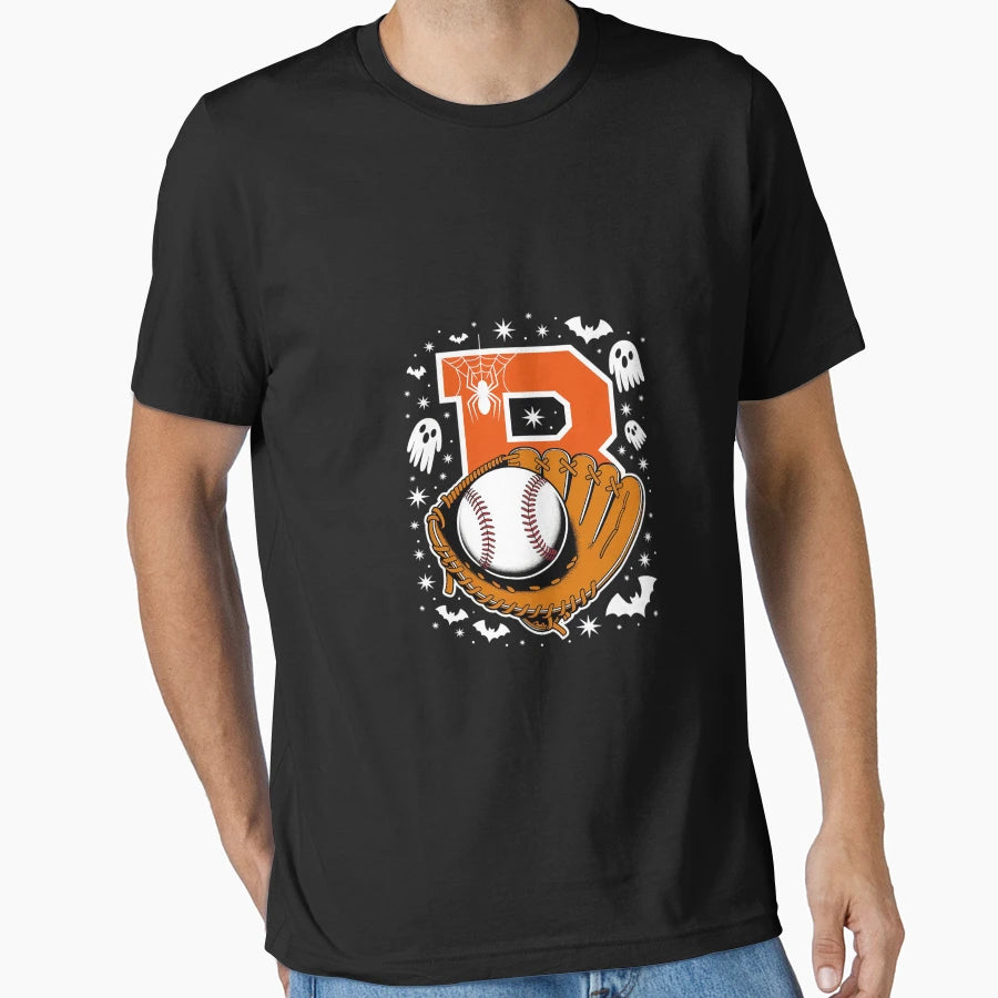 Boo Halloween Player Catcher Pitcher T-Shirt - Aesthetic Graphic Unisex - T-Shirt, Sweatshirt, Hoodie