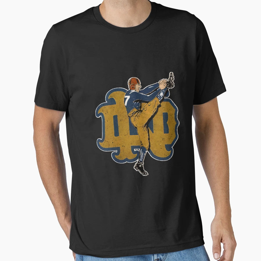 Football Player Kicking T-Shirt - Minimalist Print for Adults - T-Shirt, Sweatshirt, Hoodie