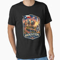 Houston Texas Skyline Nasa Space T-Shirt - Minimalist Print Men Women - T-Shirt, Sweatshirt, Hoodie