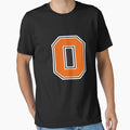 Orange White Number 0 Jersey Player T-Shirt - Minimalist Print Unisex - T-Shirt, Sweatshirt, Hoodie