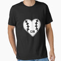 Cincinnati Baseball Heart And T-Shirt - Streetwear Style for Adults - T-Shirt, Sweatshirt, Hoodie
