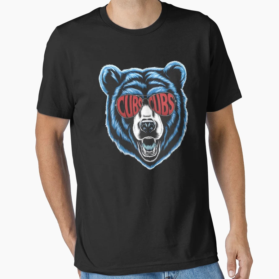 Bear Spirit Fierce Sunglasses Cap T-Shirt - Fun Novelty Design for Adults - T-Shirt, Sweatshirt, Hoodie