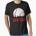 New York Baseball Skyline T-Shirt - Casual Everyday Wear for Adults - T-Shirt, Sweatshirt, Hoodie