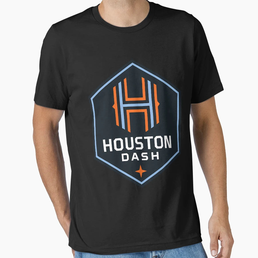 Houston Logo Dash Logo T-Shirt - Trendy Graphic for Adults - T-Shirt, Sweatshirt, Hoodie