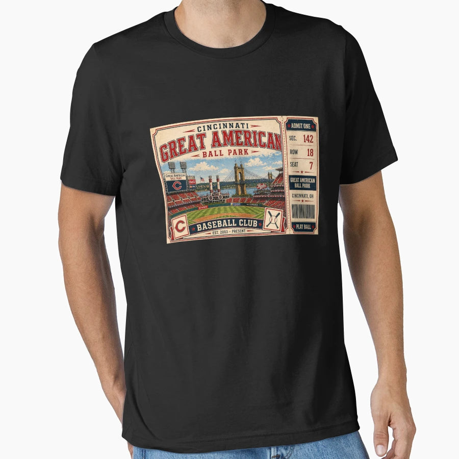 Great American Ballpark T-Shirt - Casual Everyday Wear for Adults - T-Shirt, Sweatshirt, Hoodie