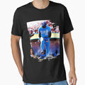 Bo Knows Play Baseball Watercolor Art T-Shirt - Novelty Apparel Unisex - T-Shirt, Sweatshirt, Hoodie