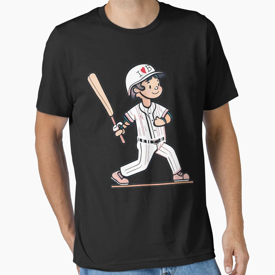 I Love Baseball T-Shirt - Graphic Print for Adults - T-Shirt, Sweatshirt, Hoodie