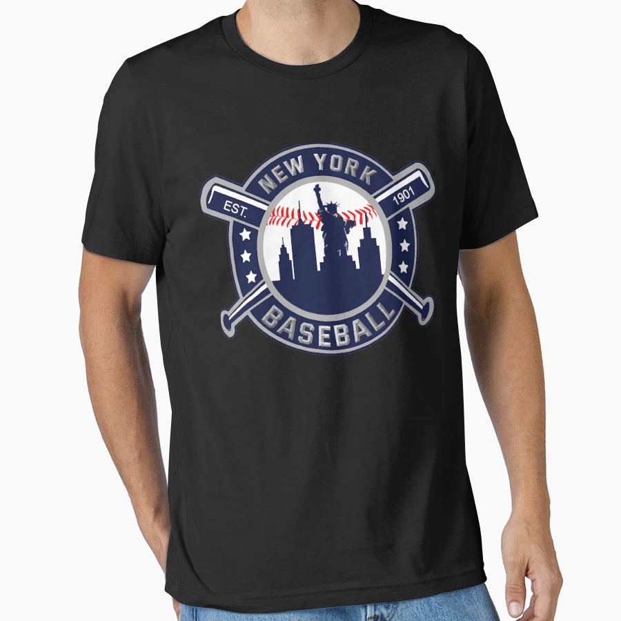 New York Baseball Liberty T-Shirt - Trendy Graphic for Adults - T-Shirt, Sweatshirt, Hoodie