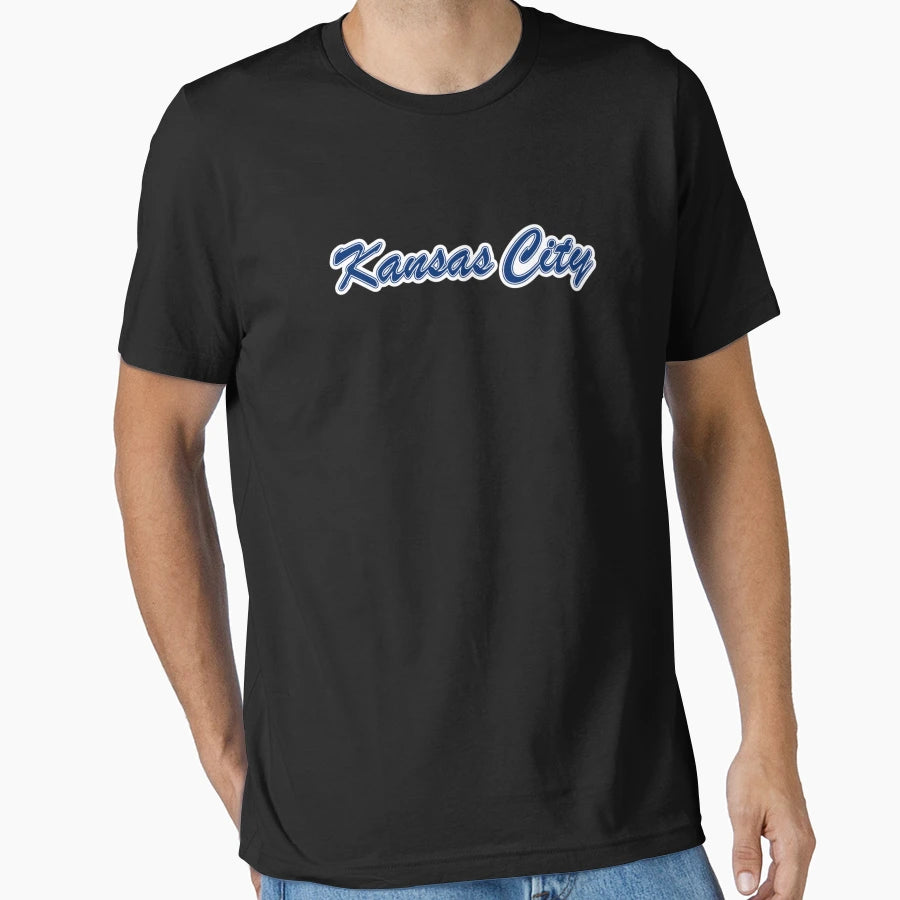 Baseball Fan Kansas City Blue T-Shirt - Casual Everyday Wear for Adults - T-Shirt, Sweatshirt, Hoodie