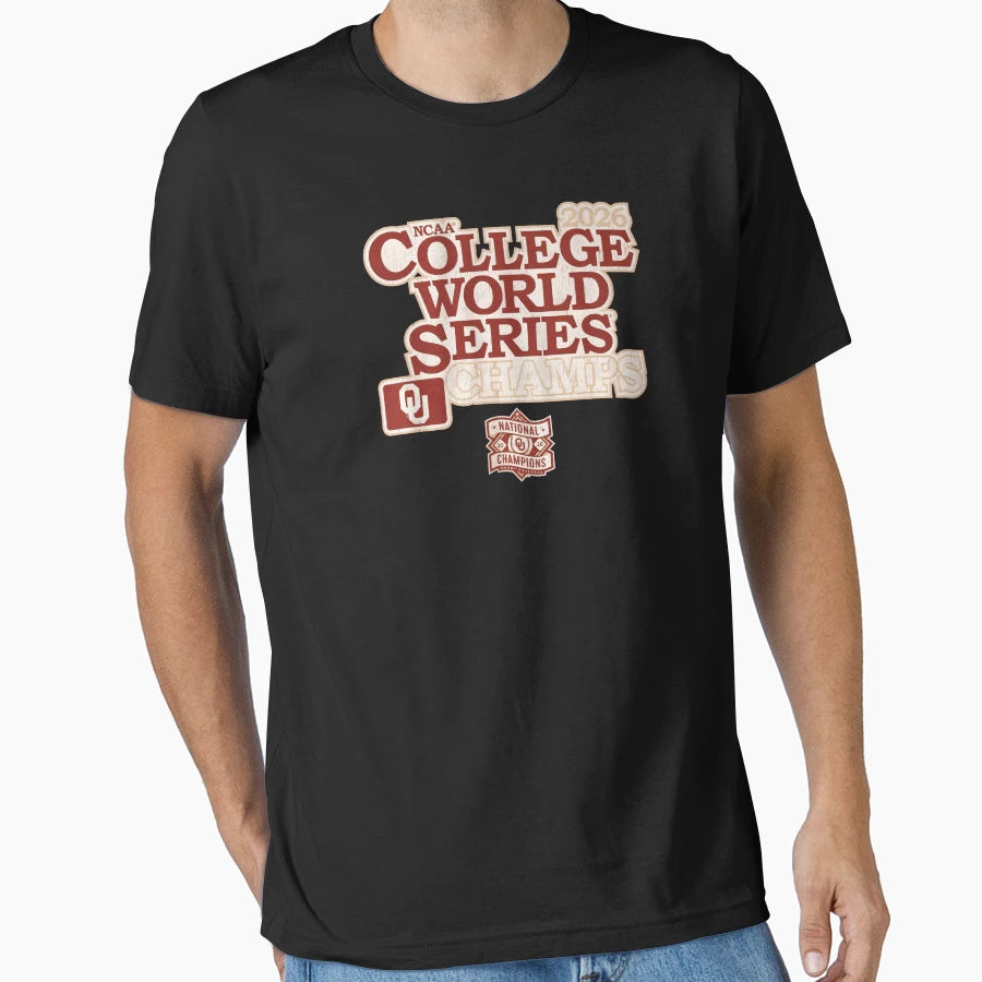 Oklahoma Baseball 2026 College T-Shirt - Casual Everyday Wear for Adults - T-Shirt, Sweatshirt, Hoodie