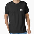 Z S Varsity Initials Varsity Letters T-Shirt - Trendy Graphic for Adults - T-Shirt, Sweatshirt, Hoodie