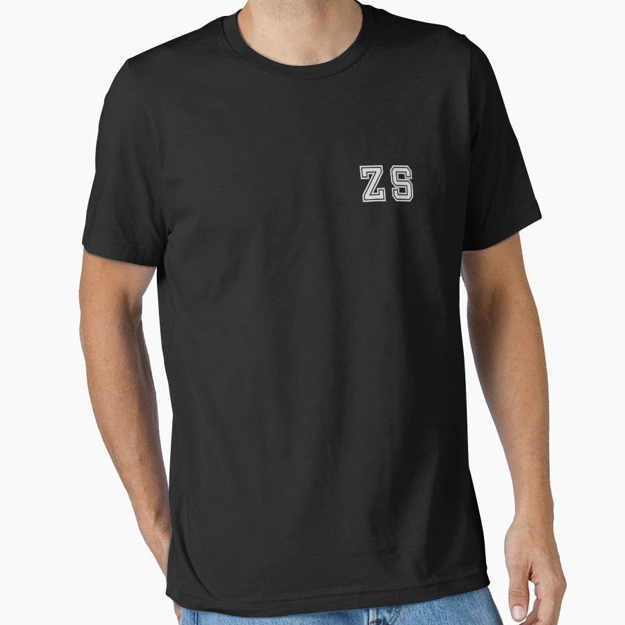 Z S Varsity Initials Varsity Letters T-Shirt - Trendy Graphic for Adults - T-Shirt, Sweatshirt, Hoodie