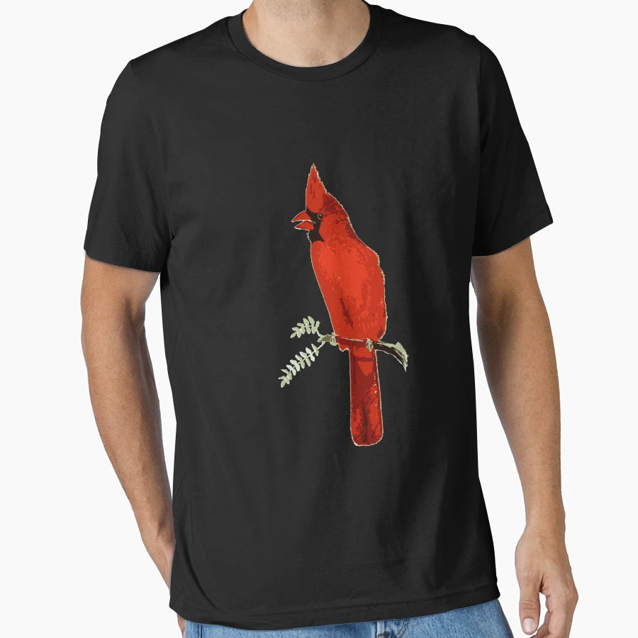 Red Cardinal Bird T-Shirt - Unique Graphic Unisex - T-Shirt, Sweatshirt, Hoodie