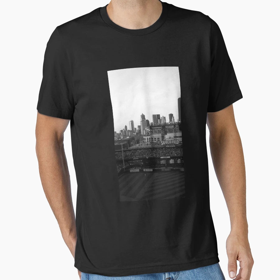Safeco Field Black And White T-Shirt - Aesthetic Graphic Men Women - T-Shirt, Sweatshirt, Hoodie