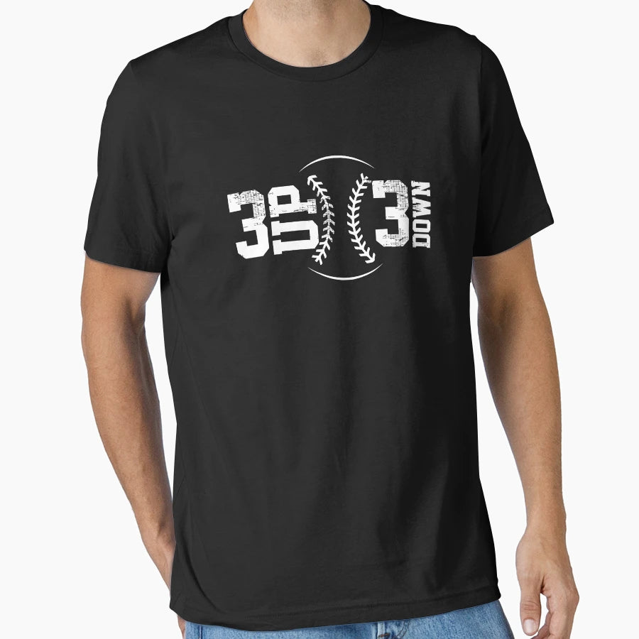 3 Up 3 Down Baseball T-Shirt - Unique Graphic Men Women - T-Shirt, Sweatshirt, Hoodie