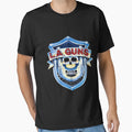 L Guns Badge T-Shirt - Custom Art Print Men Women - T-Shirt, Sweatshirt, Hoodie