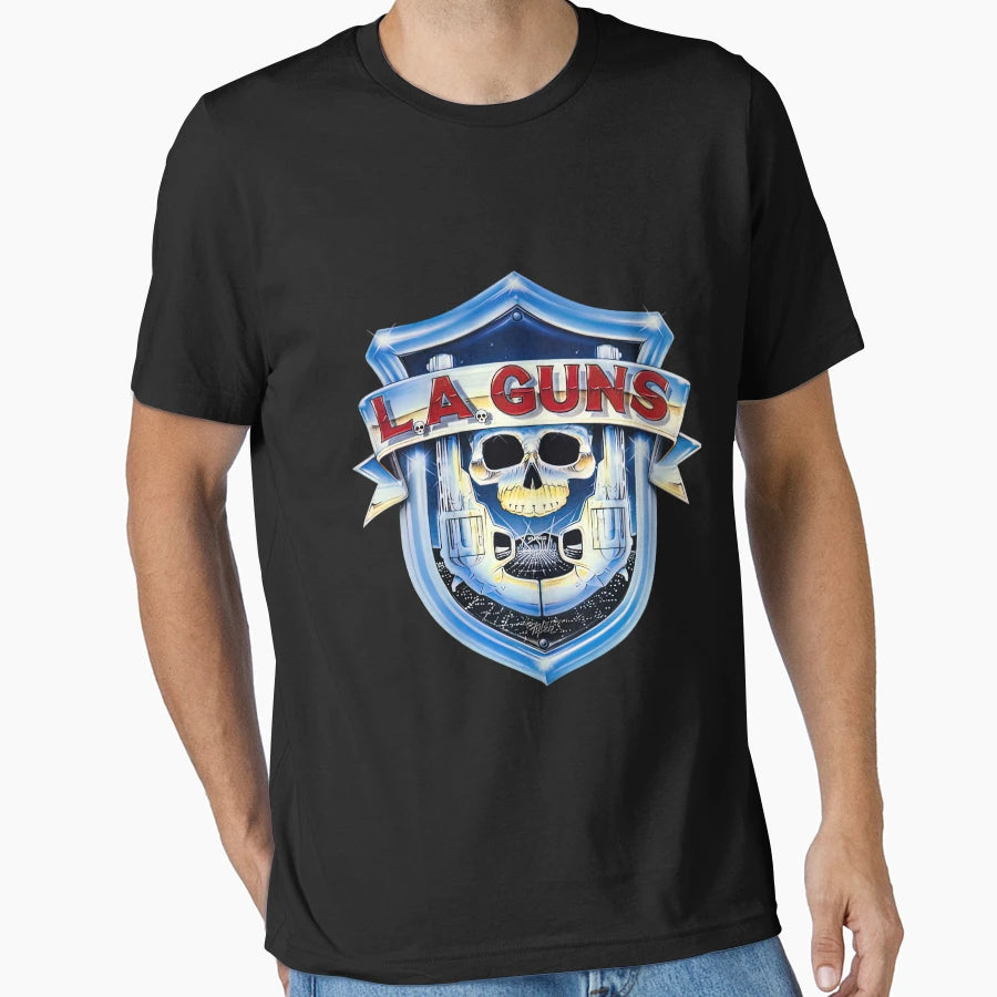 L Guns Badge T-Shirt - Custom Art Print Men Women - T-Shirt, Sweatshirt, Hoodie