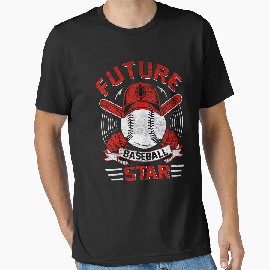 Future Baseball Star Player Athlete T-Shirt - Custom Art Print for Adults - T-Shirt, Sweatshirt, Hoodie