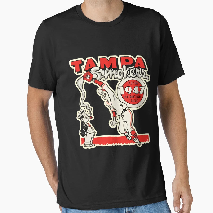 Tampa Bay Smokers Baseball T-Shirt - Custom Art Print for Adults - T-Shirt, Sweatshirt, Hoodie