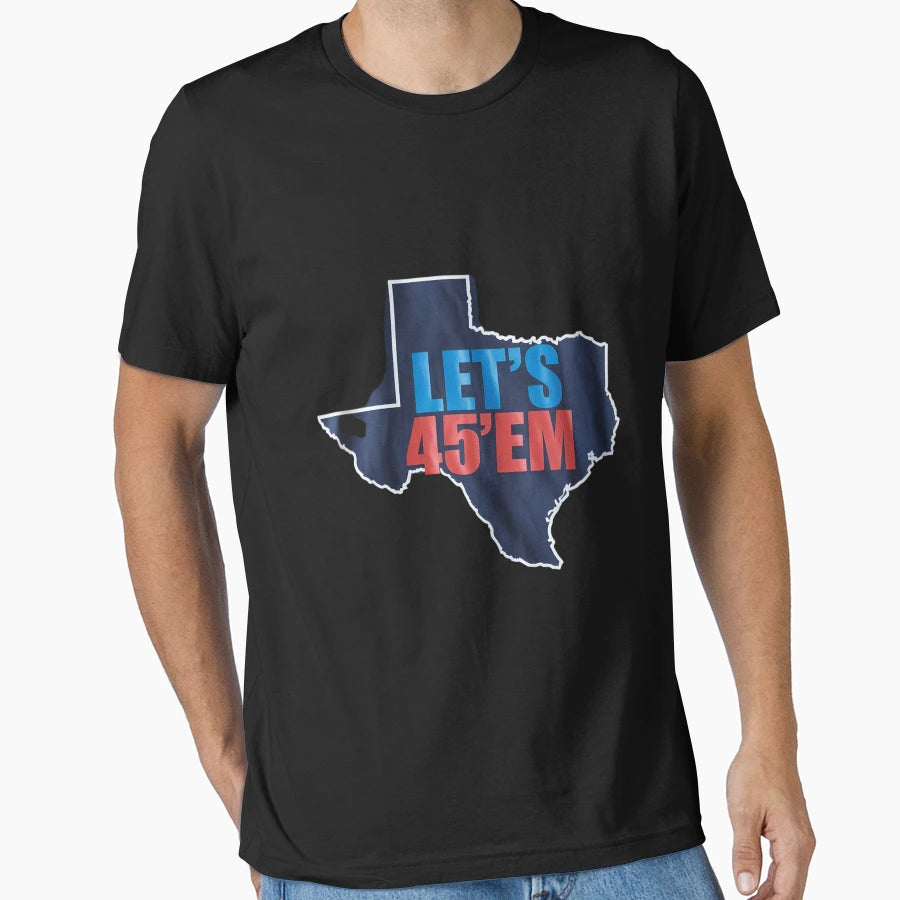 Lets 45 Em Modern Six Football T-Shirt - Novelty Apparel for Adults - T-Shirt, Sweatshirt, Hoodie