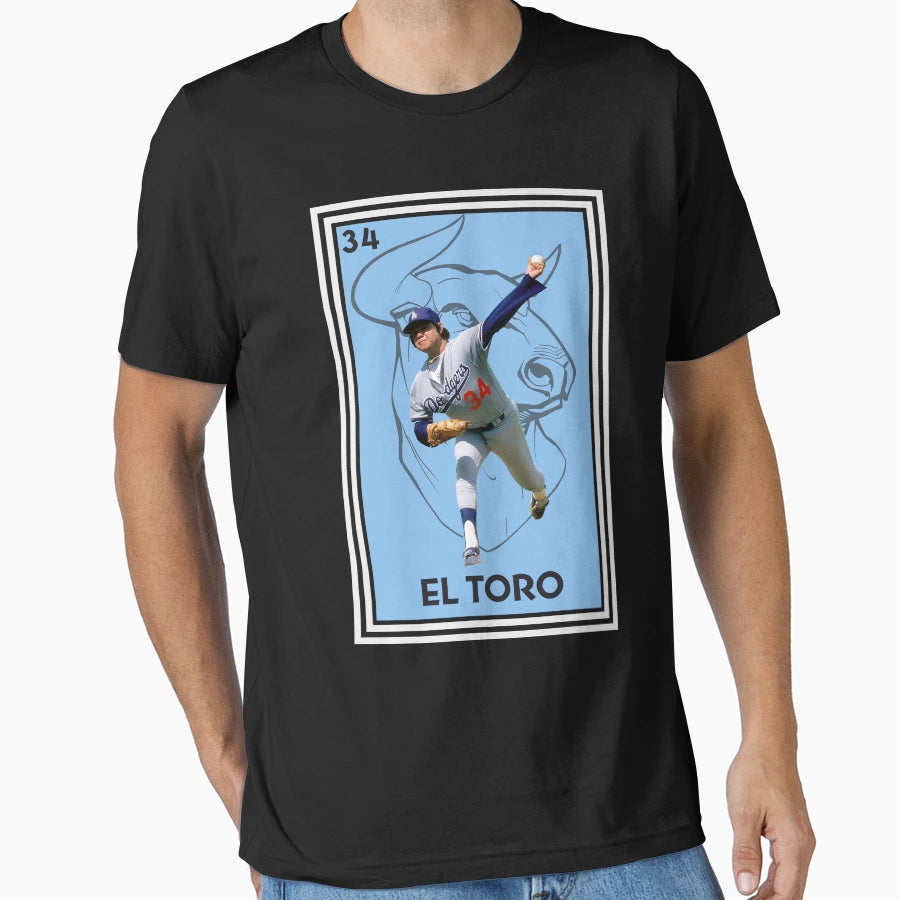 Fernando Valenzuela El Toro T-Shirt - Unique Graphic for Adults - T-Shirt, Sweatshirt, Hoodie