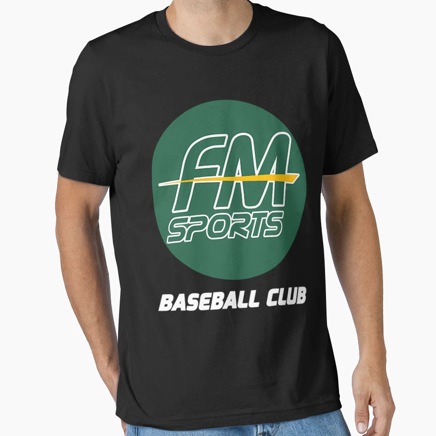 Fm Sports Baseball Club Circle Logo T-Shirt - Unique Graphic for Adults - T-Shirt, Sweatshirt, Hoodie