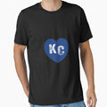 Kc Heart Kansas City Royal Blue I T-Shirt - Custom Art Print Men Women - T-Shirt, Sweatshirt, Hoodie