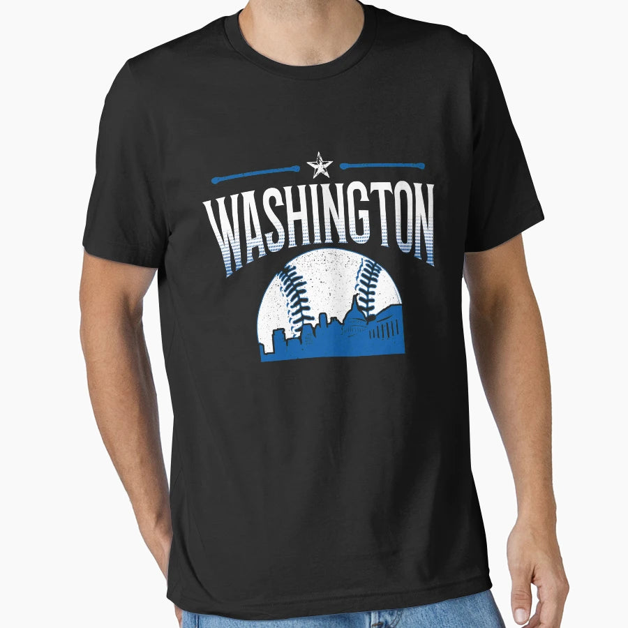 Washington Dc Baseball Hometown T-Shirt - Novelty Apparel Men Women - T-Shirt, Sweatshirt, Hoodie
