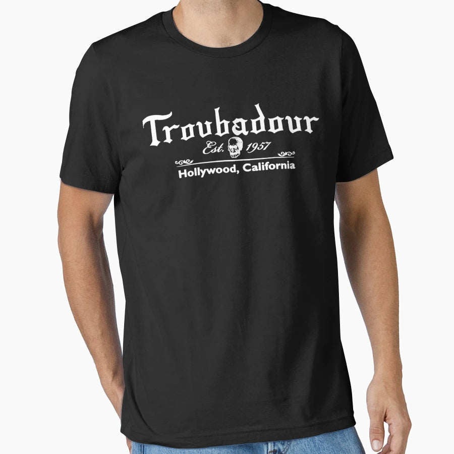 Troubadour Hollywood California Nightclub T-Shirt - Graphic Print Unisex - T-Shirt, Sweatshirt, Hoodie