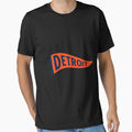 Detroit Pennant Navy 2 T-Shirt - Fun Novelty Design Unisex - T-Shirt, Sweatshirt, Hoodie
