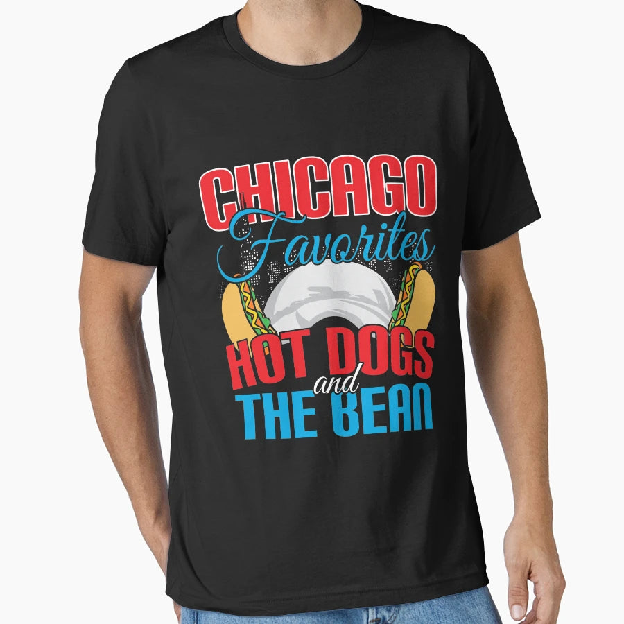 Funny Chicago Souvenir Chicago Favorites T-Shirt - Graphic Print Men Women - T-Shirt, Sweatshirt, Hoodie