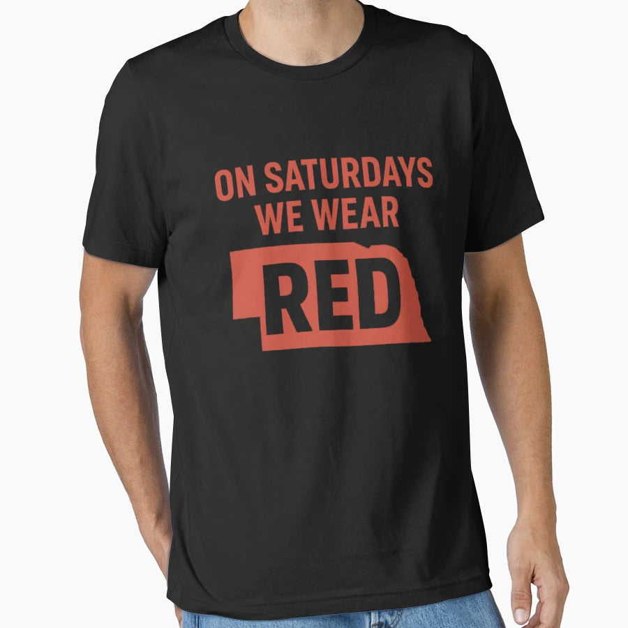 Saturdays We Wear Red T-Shirt - Minimalist Print Unisex - T-Shirt, Sweatshirt, Hoodie