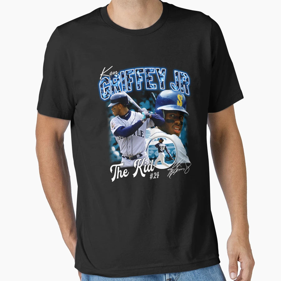 Ken Griffey Jr Basketball Legend T-Shirt - Casual Everyday Wear Men Women - T-Shirt, Sweatshirt, Hoodie