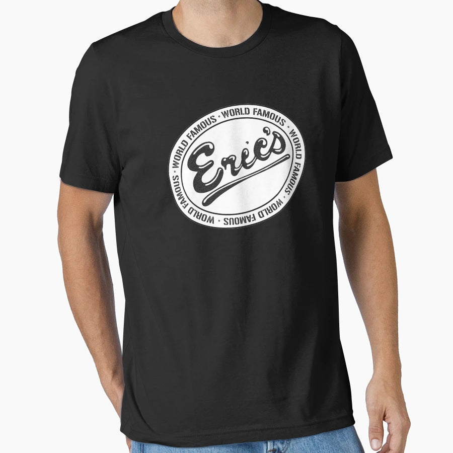 Erics Liverpool Logo Black T-Shirt - Unique Graphic Unisex - T-Shirt, Sweatshirt, Hoodie