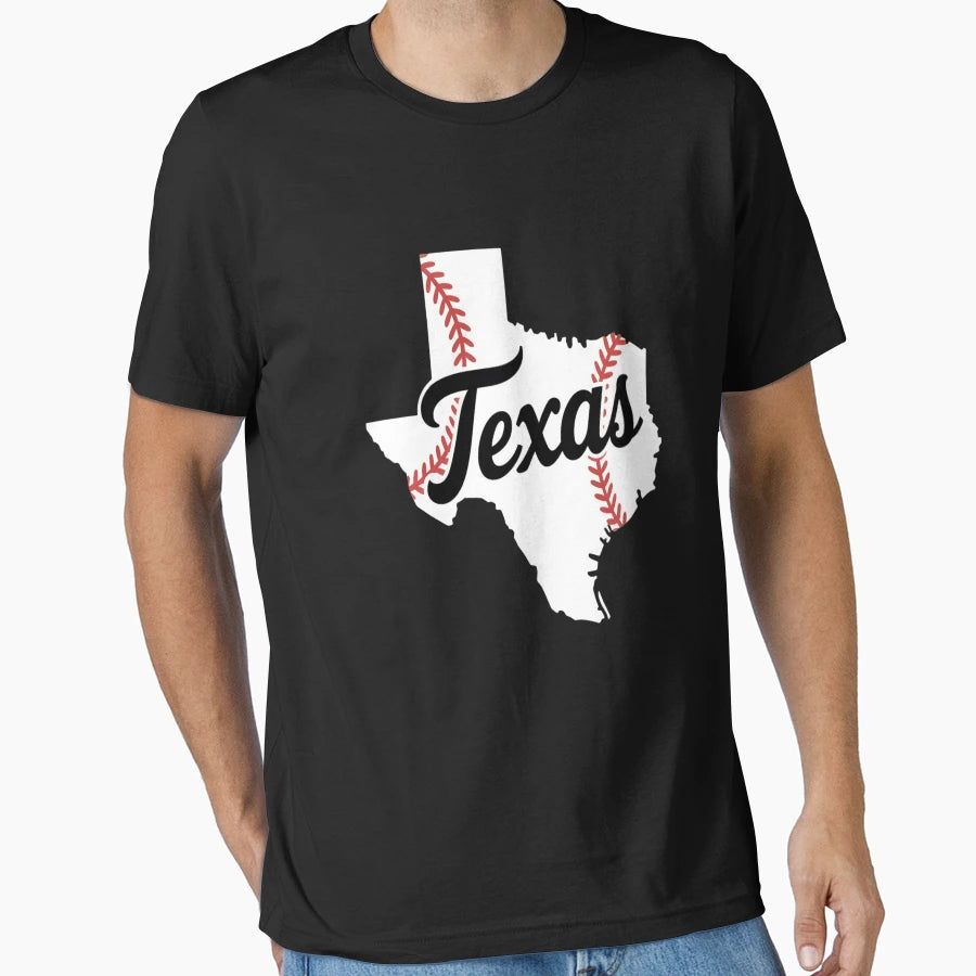 Texas Baseball T-Shirt - Graphic Print Unisex - T-Shirt, Sweatshirt, Hoodie