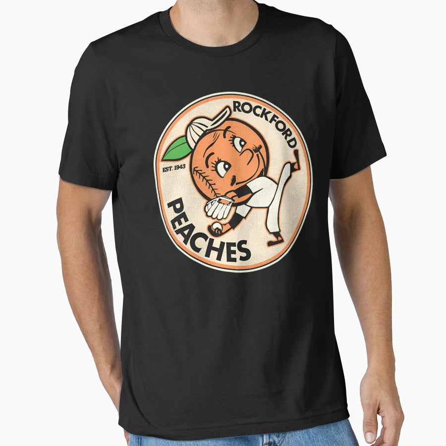 Defunct Rockford Peaches Baseball T-Shirt - Aesthetic Graphic Men Women - T-Shirt, Sweatshirt, Hoodie